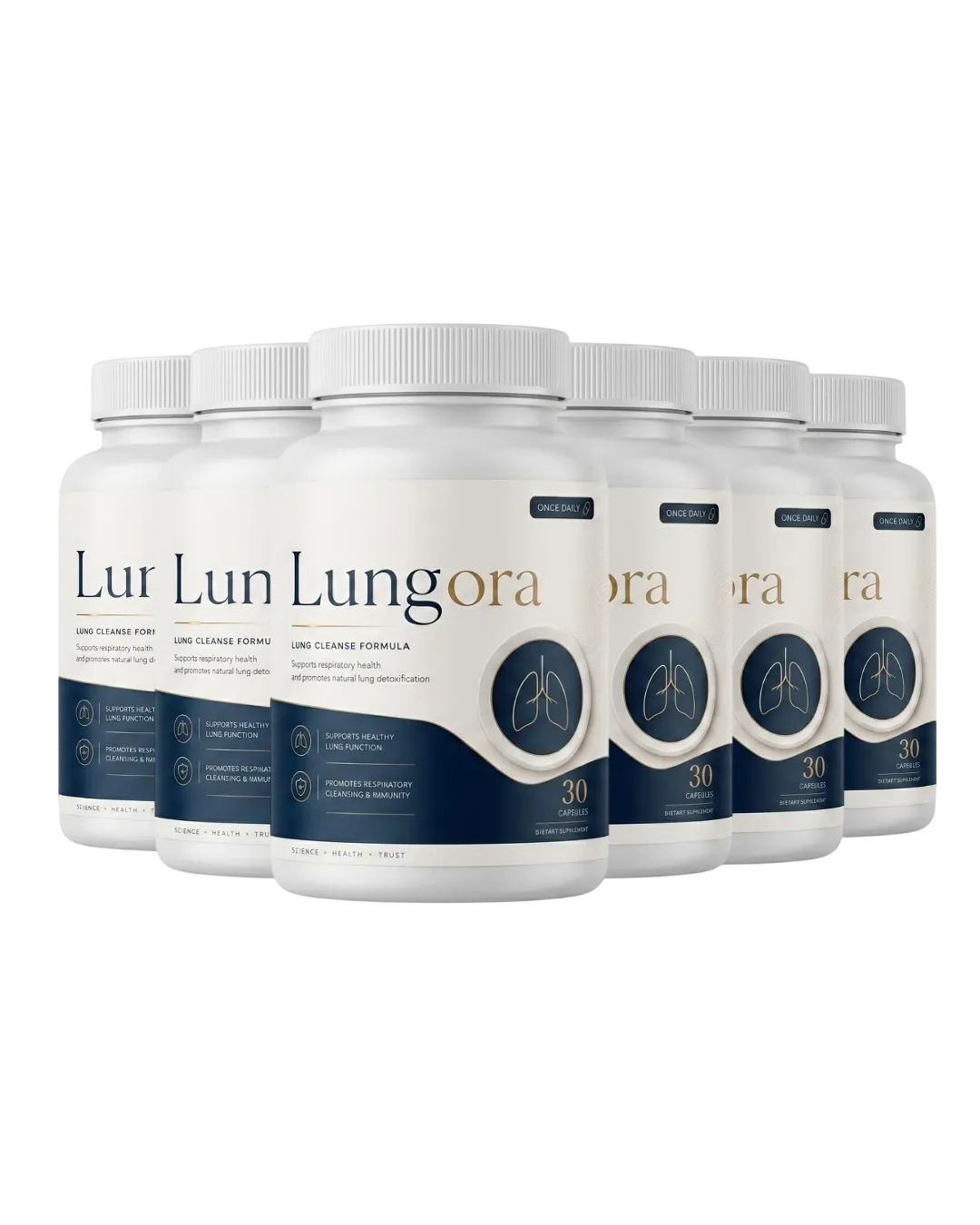 Lungora six bottle package — 180-day supply with the largest Lungora discount